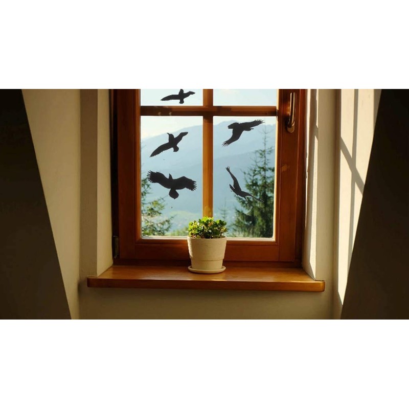 Window Alert Bird Stickers Silhouettes Glass Door Protection Save Birds,