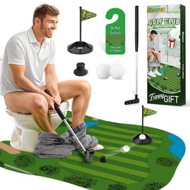 Dusor Toilet Golf Gifts for Men, Funny Birthday Gifts for Men, Gag Gift Funny Adult, Toilet Timer for Him Husband Dad Boyfriend, Gift for Dad Who Have Everything, White Elephant Gift for Adults