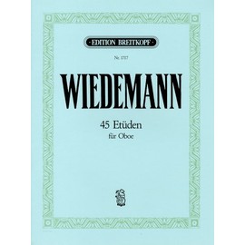 ヴィーデマン: オーボエのための45の練習曲集/ブライトコップ & ヘルテル社
