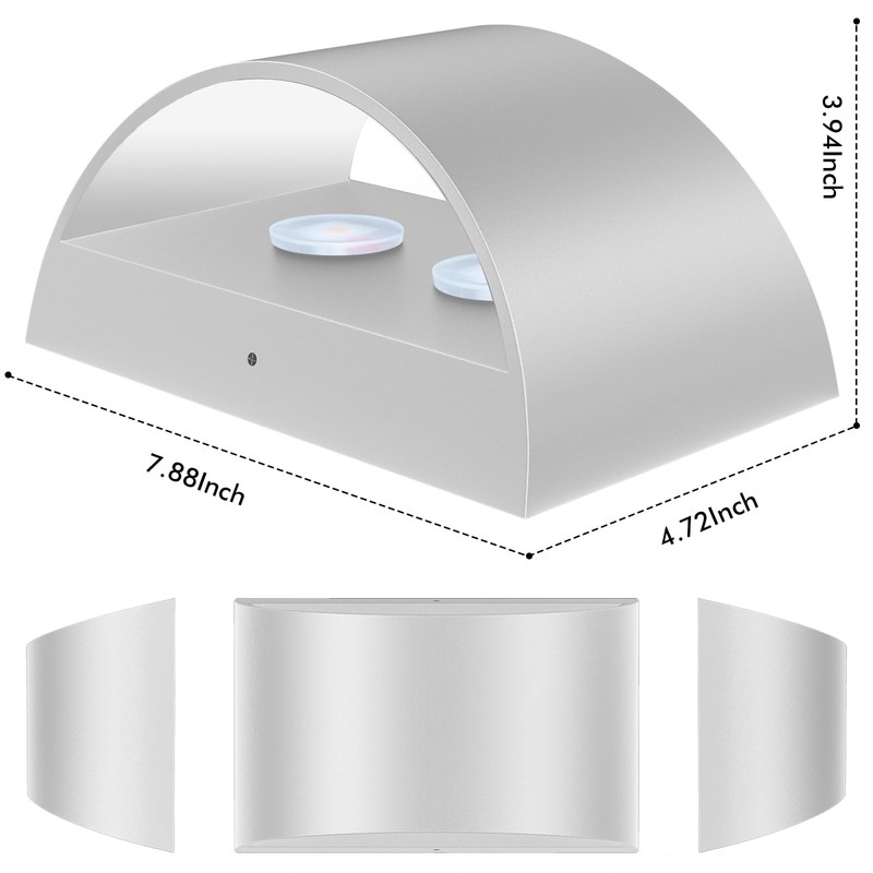 REIKOT Wall Sconces Set of Two | Modern LED Indoor
