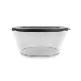 TUPPERWARE Clear Collection 2.4 L Black Bowl Classic Royal Table Pearl