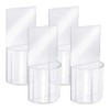 TIE-DailyNec Pack of 4 Wall Mount Organiser Storage Box, Transparent