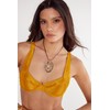 Nasty Gal Women's Standard Ribbed Textured Underwire Bikini Set, Mustard