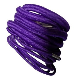 18 Purple Thick And Thin Hair Elastics Hair Bands Bobbles School Colours for Women Girls by Glitz4Girlz