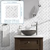 SUNWINGS 10-Sheet Coin Peel and Stick Waterjet Backsplash Self Adhesive