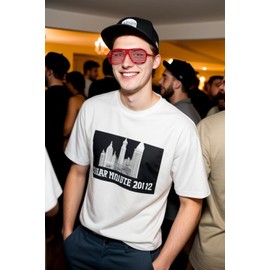 Komonee Red Shutter Shades Fun Novelty Plastic Party Retro Fancy Dress Costume Prop Rave Club Eyewear Disco Adults 80's Sunglasses