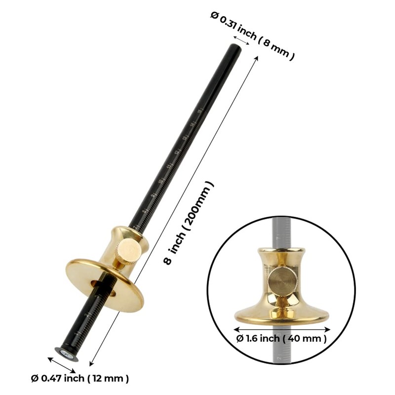 O'SKOOL Wheel Marking Gauge with Solid Brass Body for Marking