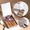 BS-MALL BS-MALL Travel Makeup Brush Set Foundation Powder Concealers Eye