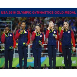SPORTSPHOTOSUSA USA 2016 Rio Olympic Gymnastics Gold Medal 8X10 Photo