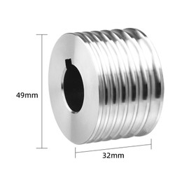 Frediuo Rolling Mill Roller Replacement Roller Gold Striking Tool Multifunctional Stable Tabletting Jewelry Tool for Jewelry Making, Six groove wheel