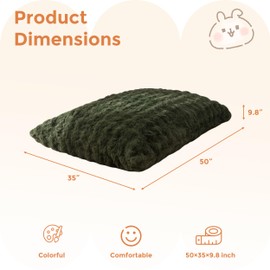 MAXYOYO 3 in 1 Kids Bean Bag Chair Bed, Child Floor Sofa for Gaming, Reading, Convertible Bean Bag Floor Cushion with Machine Washable Cover for Living Room Bedroom, Green