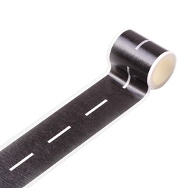 Jowxsx Road Tape for Children Play Road Tape Highway Railway Road Tape Black Road Tape for Playing and Learning, Art, DIY Craft Sticker Tapes