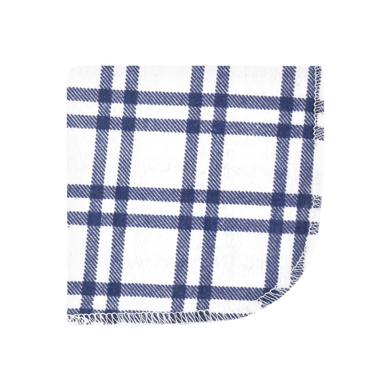 Hudson Baby Unisex Baby Flannel Washcloths, Construction Work 12Pk, One