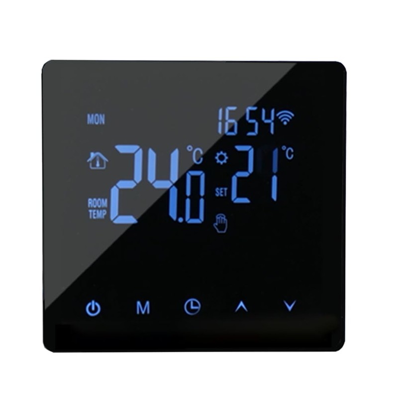 WiFi Smart Thermostat Temperature Controller for 16A Electric Heating LCD