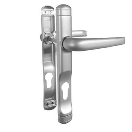 Sivenci Silver Tone Door Handle Set with Keyhole 225mm x 29mm x 48mm