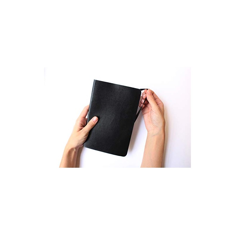 Cuaderno Cosido Media Carta Portada Tapa Suave Imitación Piel Hojas