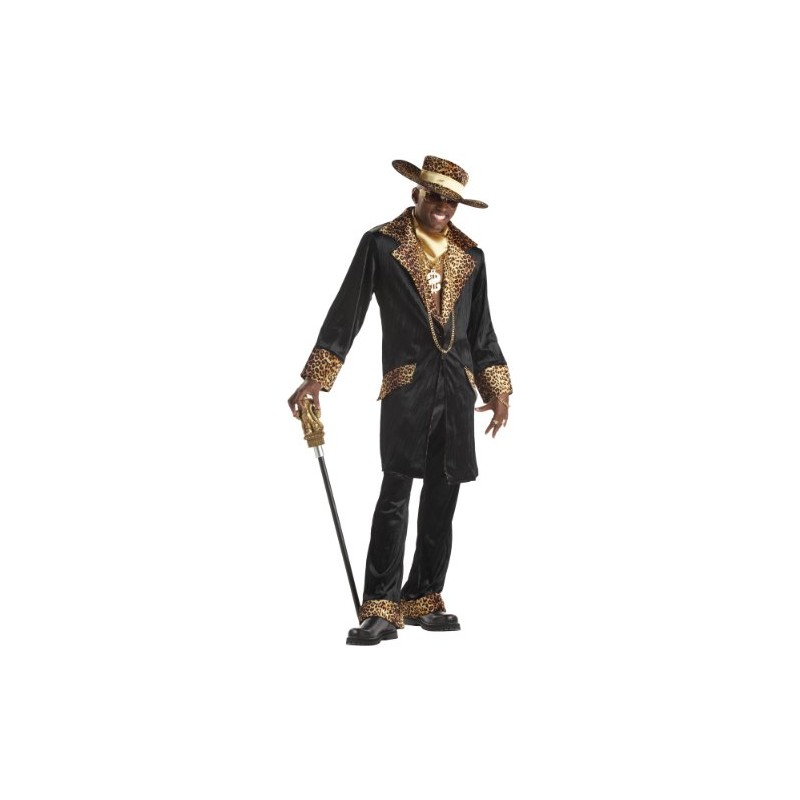 California Costumes Men's Supa Mac Daddy Costume,Black,Large