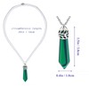 Bosteda Crystal Necklaces For Women, Hexagon Crystal Point Pendant Gemstone