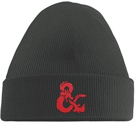 Hippowarehouse Dragon Symbol Embroidered Beanie Hat Grey