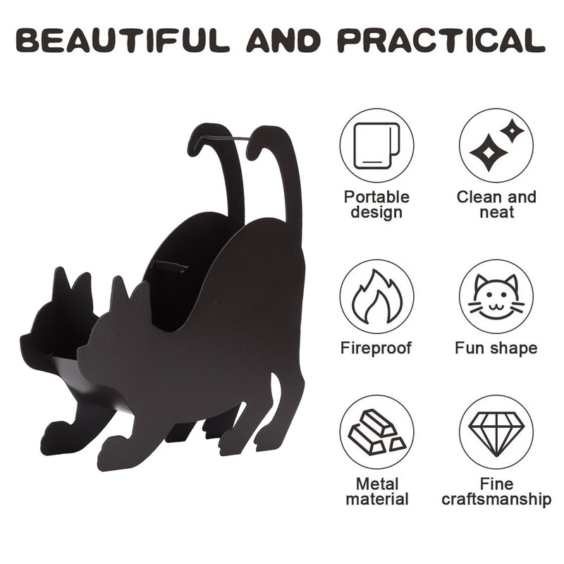 Mosquito Coil Holder Retro Iron Cute Cat Shape Incense Holder