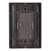 Placa Armada Contacto Duplex Inox1001 Igoto Plata 10pz