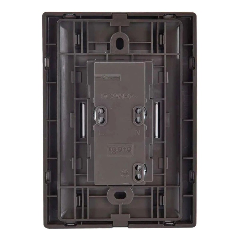 Placa Armada Contacto Duplex Inox1001 Igoto Plata 10pz