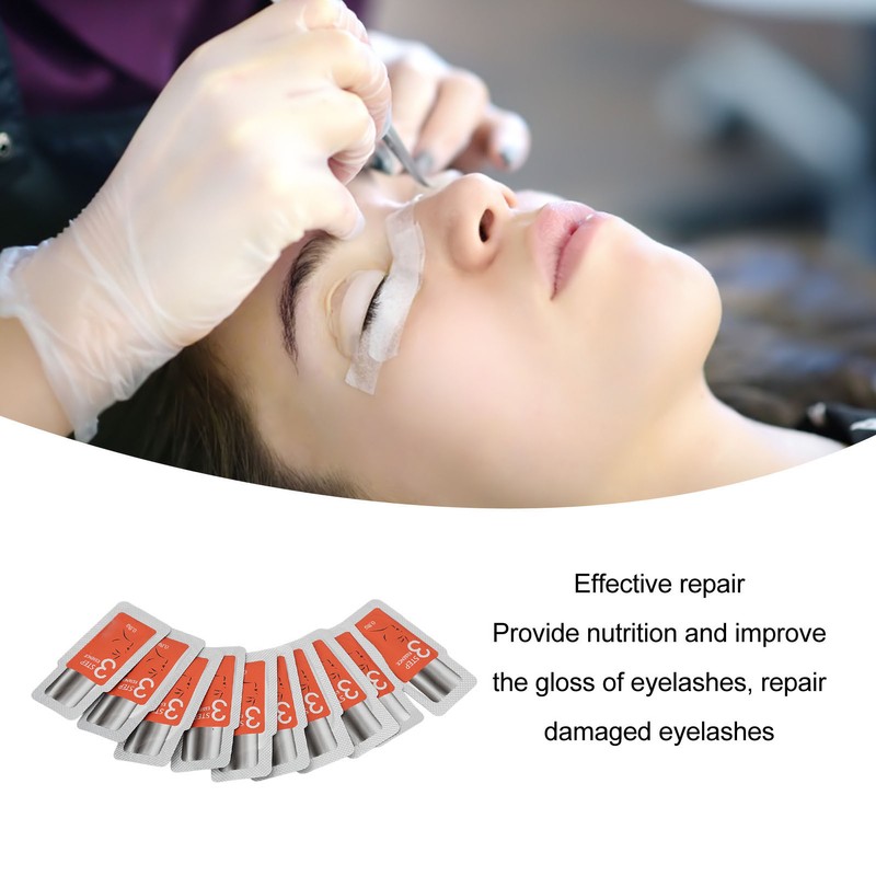 10PCS Eyelash Enhancer Nutrient Gentle Professional Eyelash Nourishing Repair Serum