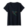 Womens Colibri Mandala Hummingbird V-Neck T-Shirt