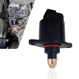 Slykew 1 PC Fuel Injection Idle Air Control Valve, Throttle Stepper Motor for Stable Engine Operation, Replacement Parts 90380 10526 90325864, Compatible with King Kong Idle Motor (Black)