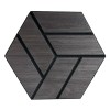 New Motifs Hexagon 3D Wood Veneer Honeycomb Cutout for Wall