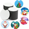 100 pcs Sublimation Coasters Blanks,Absorbent Neoprene Fabric Coasters Car Cup