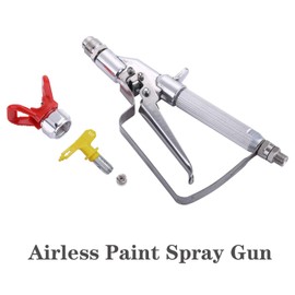 Airless Spray Gun High Pressure with 517 Tip and Tip Guard,Inline Celling Spray Gun fit More Paint Sprayers