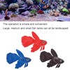Tnfeeon 3Pieces Lifelike Aquarium Fish Ornament,Environmentally Friendly Silicone Colorful Gold