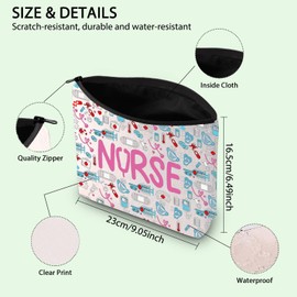 FOTAP Nurse Makeup Bag Nurse Accessories ER Nurse Gift Nurse Survival Kit ICU Nurse Gift ER Nurse Gift Nurse Appreciation Gift Graduation Gift (NURSE P)