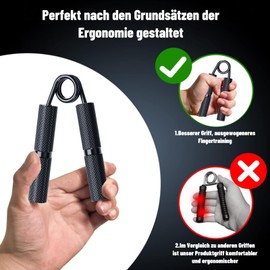 Oblitor Grip Strength Trainer 4 Pack,50LB-200LB Hand Exerciser Gripper Forearm Finger Strengthener Non-Slip Suitable for Hand Rehabilitation Finger Strength Training, Muscle Building, Home Gym