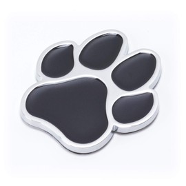 KOYOKOMA Car Sticker Paw Decal Sticker Car Motorcycle Zinc Alloy 3D 3D Dog Cat Sticker