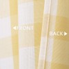 Bapawfish Yellow White Cafe Kitchen Curtains 45 Inches Length, Buffalo