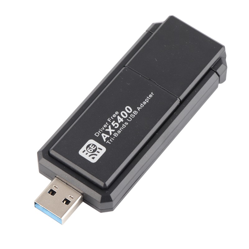 WiFi 6E Network Adapter 5400Mbps USB Network Card with Triple