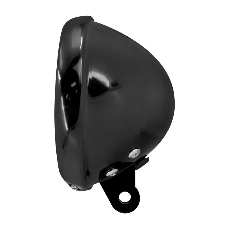 HDBUBALUS Black Motorcycle 5.75" Black Headlight Cover Housing Holder Bucket