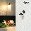10PCS LED Wall Lights Model Railway HO Scale 1:87 Hanging