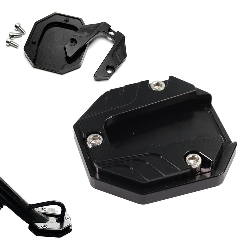 Okaywork Motorcycle Stand Foot Side Extension Pad, Motorcycle Side Stand