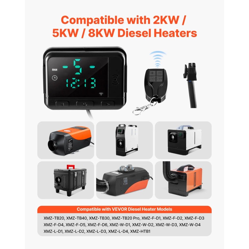 Universal DC5V Diesel Air Heater Thermostat Switch Controller for RV
