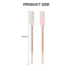 20 Pcs 2-in-1 Manual Rotary Nasal Hair Trimmer with Ear Picker, 2024 New Portable Nose Hair Cleaner, 360° Rotating Nose Hair Cutter, Nostril Hair Remover Tool for Women for Men(10Beige 10Pink)
