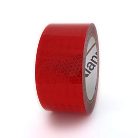 High Intensity Retro Reflective Tape (HXREF) [1 Roll] 2" (50mm) x 10 yds Red