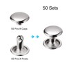 sourcing map 50 Sets Leather Rivets, 9mm Double Cap Rivets