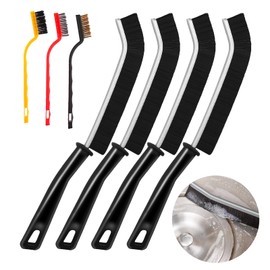 MEIEGOU Pack of 7 Gap Cleaning Brush, Hard Bristle Corner Cleaning Brush, Joint Brush Bathroom with Handle Design, Multifunctional Cleaning Brush for Bathroom, Tile, Kitchen, Window Rails