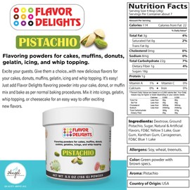 Flavor Delights by Angel Specialty Products: Flavored Powder Bakery Mix > Passion Fruit, Pistachio, Pumpkin Pie, Strawberry (Pistachio, Strawberry, Passion Fruit, 3-Pack Bundle)