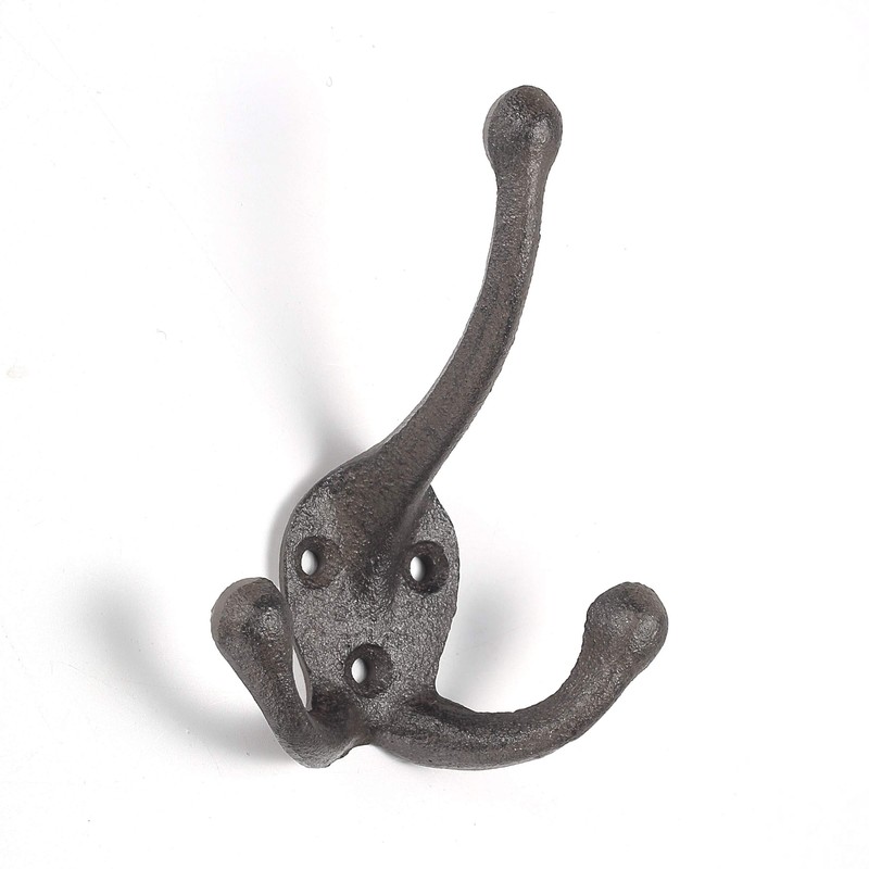 Ambipolar 5-Pack TriLeg Coat Hooks. Wall Mounted, Heavy Duty Decorative