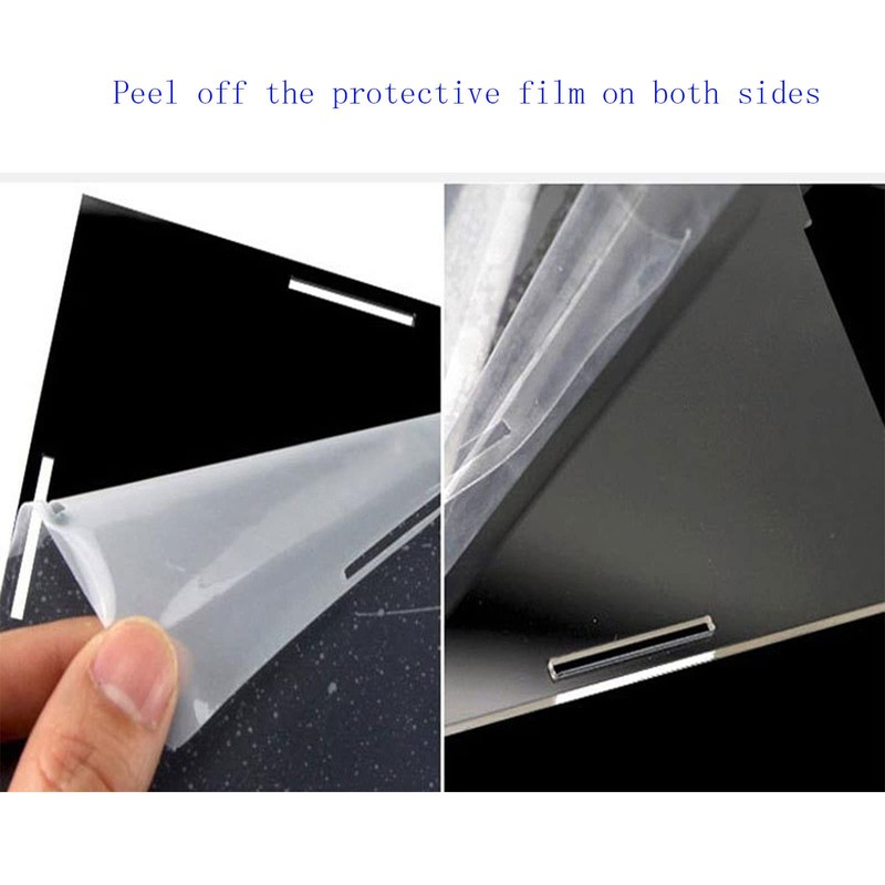 MEEC Clear Acrylic Display Case Counter Box with Black Base