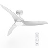 TAVZAKE Ceiling Fans with Lights, 42 inch Low Profile Ceiling